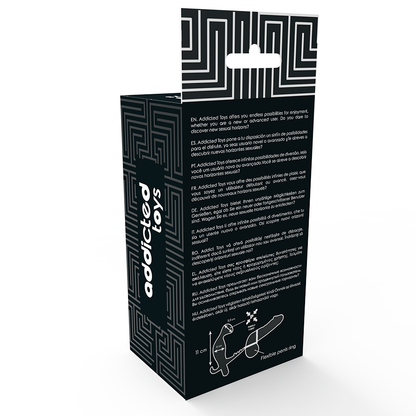 ADDICTED TOYS - PLUG ANAL CON ANILLA DOBLE PENE Y TESTÍCULOS NEGRO