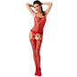 PASSION - WOMAN BS050 BODYSTOCKING ROJO TALLA ÚNICA