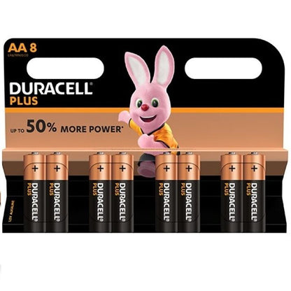 DURACELL - PLUS POWER PILA ALCALINA AA LR6 BLISTER*8