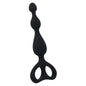 Anillo anal negro de la marca INTENSE ANAL TOYS, diseñado para placer y comodidad, con textura suave y forma ergonómica.