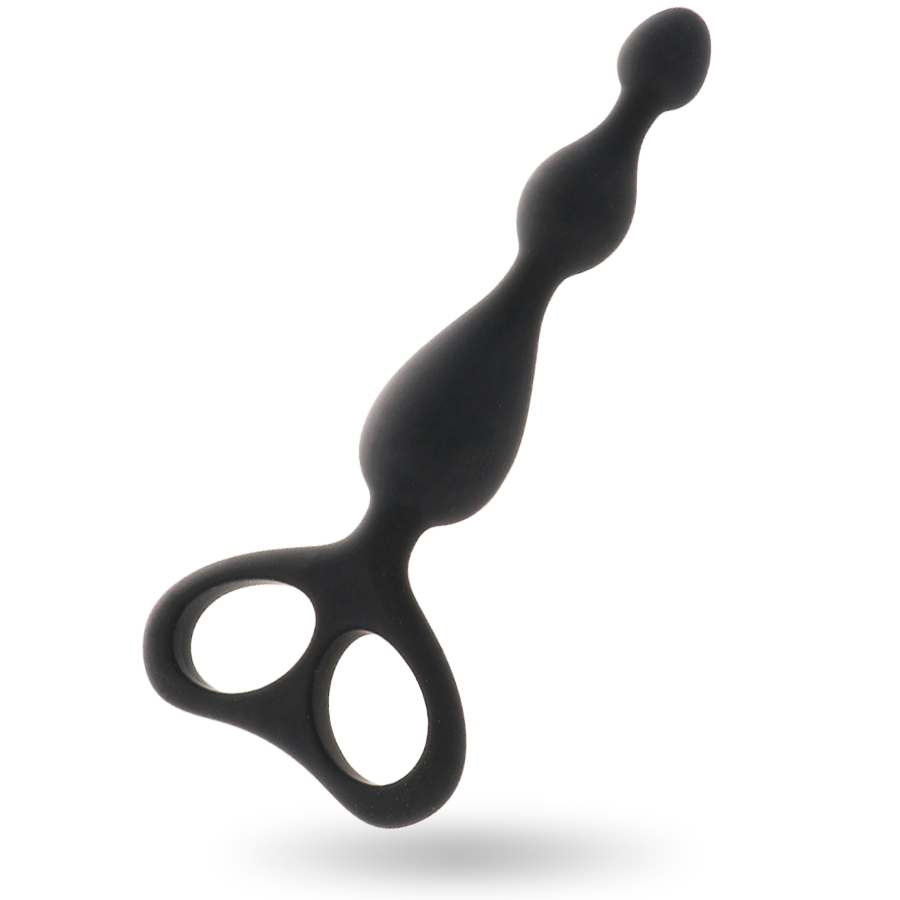 Vibrador anal negro de la marca INTENSE ANAL TOYS, con diseño ergonómico y superficie lisa para placer anal seguro y cómodo.