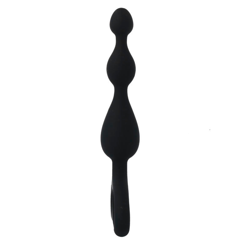 Juguete anal negro de la marca INTENSE ANAL TOYS, diseño ergonómico y liso para uso íntimo y placentero.
