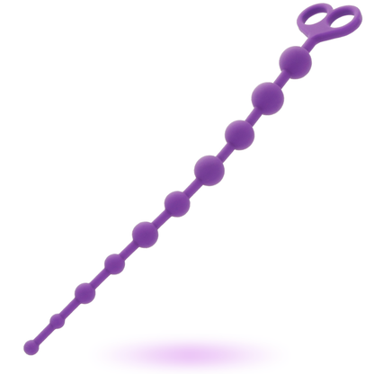 Bolas anal lila de la marca INTENSE ANAL TOYS, juguete de placer con perlas para uso anal, visible en la imagen.
