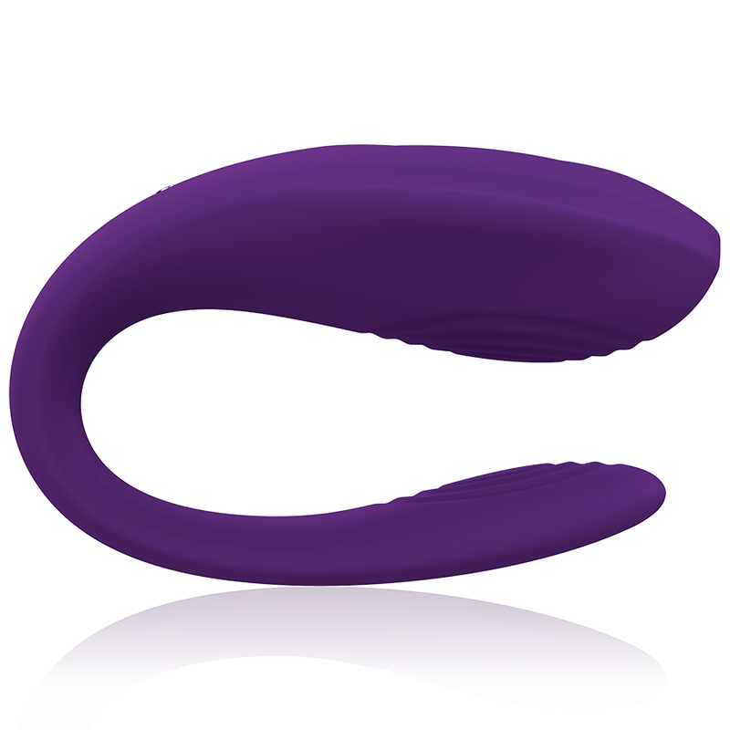 Vibrador doble para pareja INTENSE Bruno Partner Doble Placer en color lila, con diseño ergonómico y texturizado para placer.