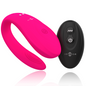 Vibrador rosa INTENSE BRUNO PARTNER DOBLE PLACER, juguete sexual para parejas, con diseño ergonómico y texturizado.