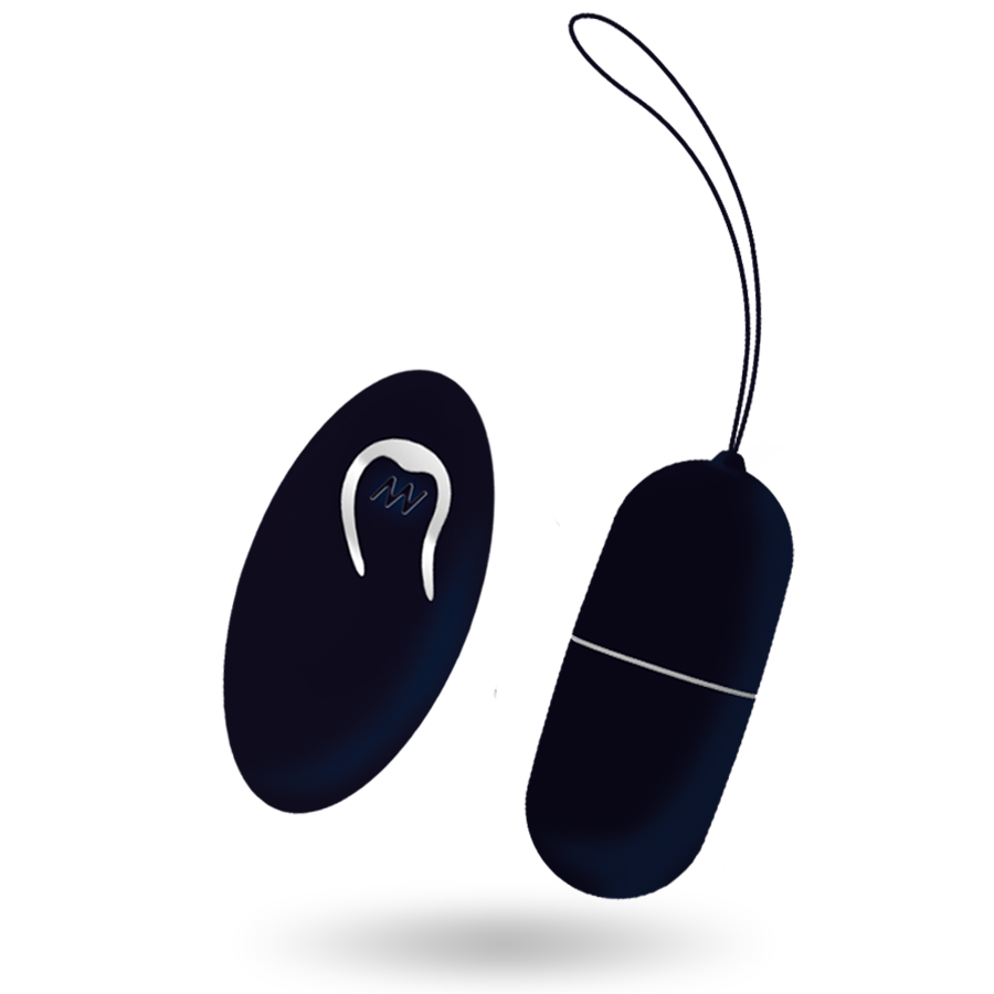 Control remoto negro para el juguete íntimo Flippy I Huevo de la marca INTENSE COUPLES TOYS, con botones y diseño ergonómico.