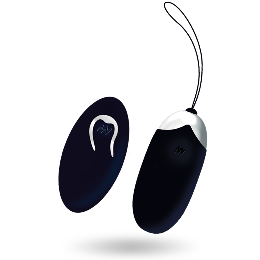 Vibrador recargable Flippy II de color negro de la marca INTENSE COUPLES TOYS, control remoto incluido.