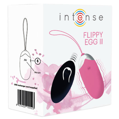 Vibrador recargable Flippy II de color rosa de Intense Couples Toys con control remoto para placer íntimo.