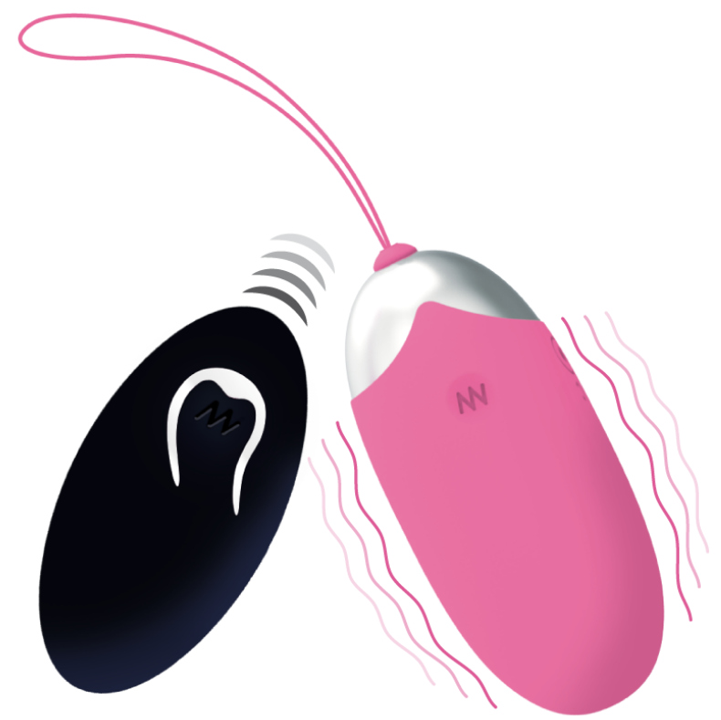Vibrador recargable Flippy II de INTENSE, en color rosa, con control remoto para parejas, hecho de material suave y flexible.
