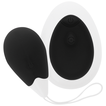 Vibrador Jan Huevo de color negro con control remoto de la marca INTENSE COUPLES TOYS, con diseño compacto y discreto.