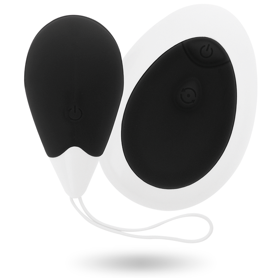 Vibrador Jan Huevo de control remoto negro de la marca INTENSE COUPLES TOYS, diseñado para placer íntimo y discreto.