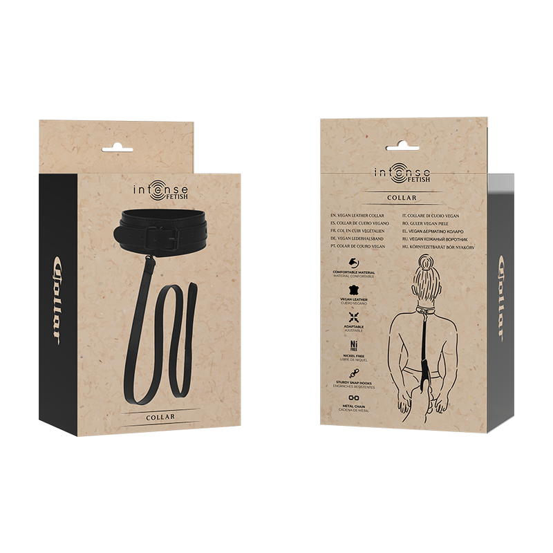 INTENS - FETISH COLLAR DE CUIR VEGÀ