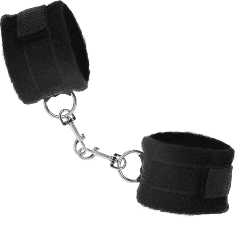 Conjunto erótico INTENSE FETISH con esposas, antifaz y plumero, ropa y accesorios para juegos íntimos y fetichistas.