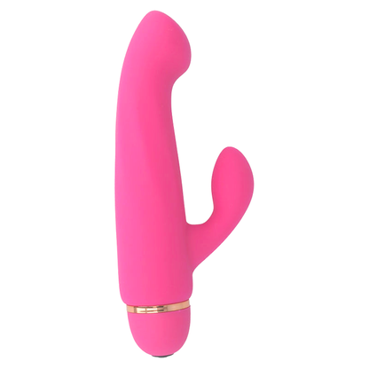 Vibrador rosa INTENSE BORAL de 20 velocidades de silicona, con diseño ergonómico y textura suave para placer sensual.