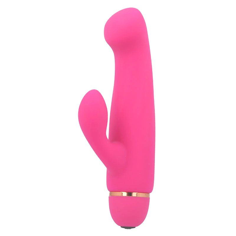 Vibrador rosa INTENSE Boral con 20 velocidades de silicona, diseño ergonómico y suave para estimulación.