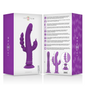Vibrador rabbit de silicona morado INTENSE CASANOVA con triple motor, diseño ergonómico y superficie suave para placer.