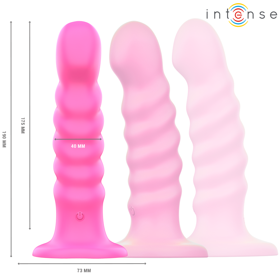 INTENSE - CINDY VIBRADOR TALLA L DISSENY A ESPIRAL 10 VIBRACIONS ROSA CONTROL REMOT
