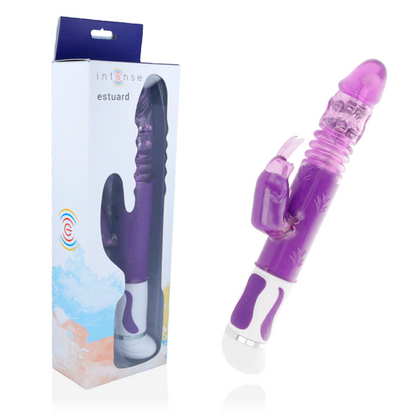 Vibrador rotador Up & Down Lila de la marca INTENSE FUN, con diseño ergonómico y funciones de movimiento vertical.