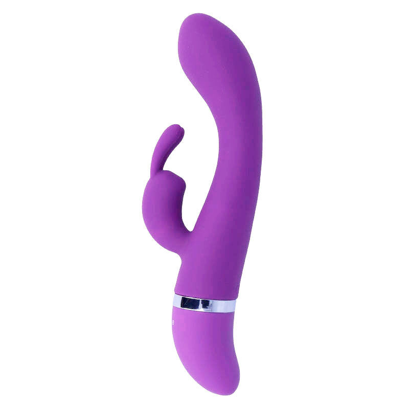 Vibrador Lila de silicona Luxe de la marca INTENSE FUN, con diseño ergonómico y superficie suave y brillante.