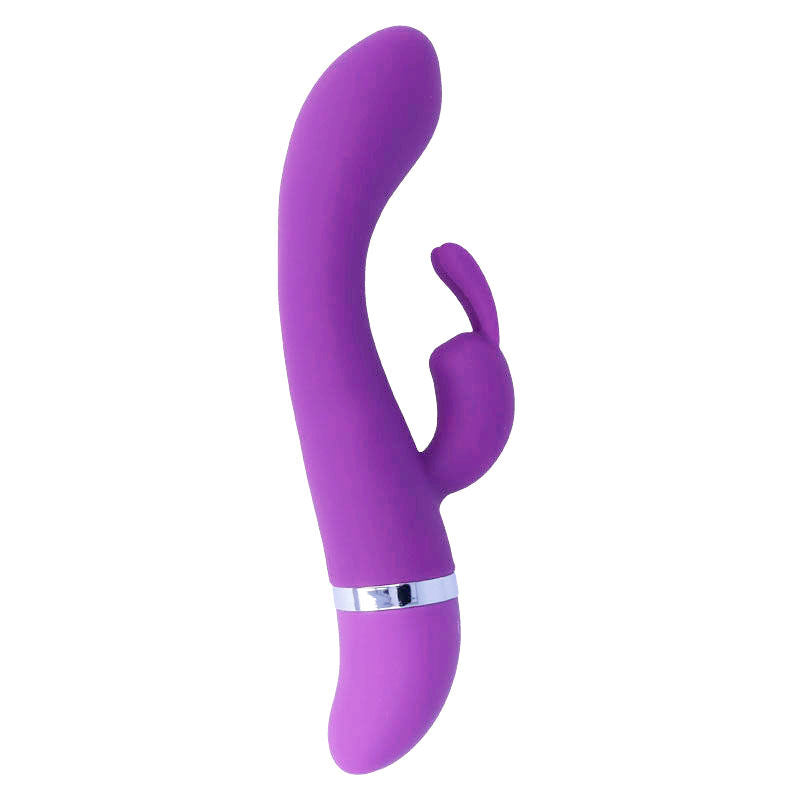 Vibrador Hilarí de silicona lila de lujo de la marca INTENSE FUN, diseño ergonómico y suave al tacto.
