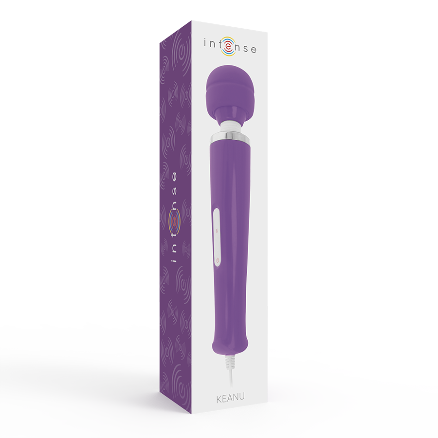 Lilac INTENSE Keanu Wand massager with ergonomic design and smooth surface for body relaxation and targeted relief.