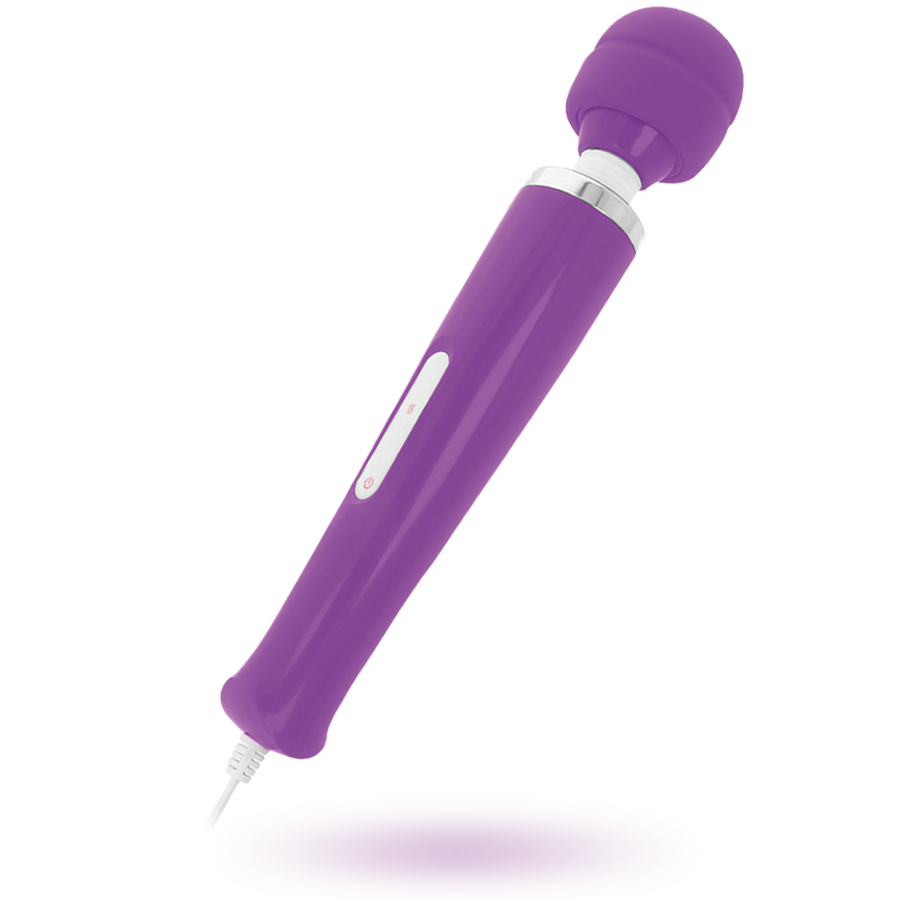 INTENSE Fun Keanu wand massager in purple, featuring a sleek design and ergonomic handle for targeted relaxation.