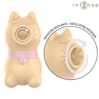 Estimulador Intense Toulouse con lengua rotativa de 360º en color amarillo, diseñado para placer y sensaciones intensas.