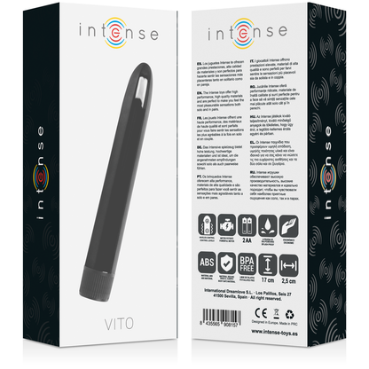 INTENS - VITO VIBRADOR NEGRE