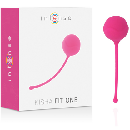 Kegel de silicona Kisha Fit One de INTENSE Health & Fun en color fucsia, diseñado para ejercicios de suelo pélvico.