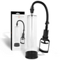 Bomba de agua transparente de la marca INTENSE PUMP, diseñada para uso doméstico, con mango ergonómico y cuerpo transparente.
