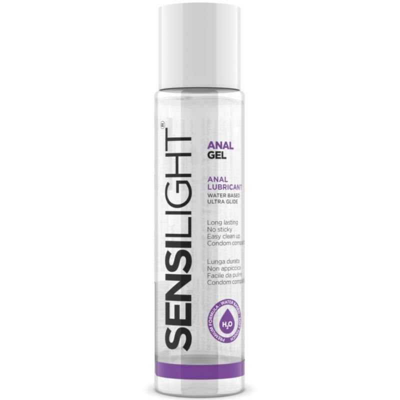 Gel anal deslizante Sensilight de INTIMATELINE en envase de 60 ml, lubricante íntimo para mayor comodidad y placer.