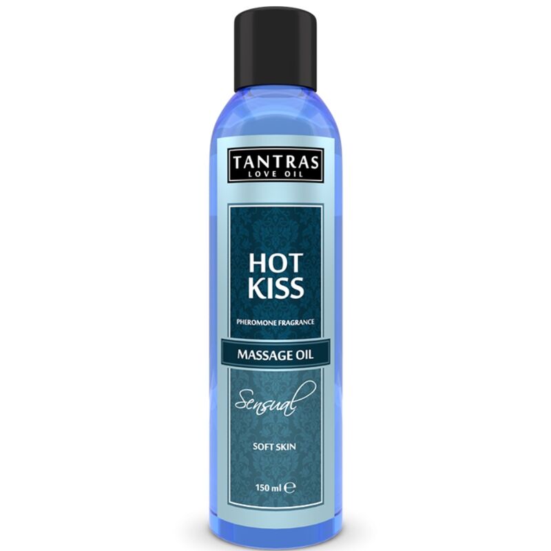 Aceite de masaje Hot Kiss de INTIMATELINE, 150 ml, con aroma seductor para mejorar la intimidad y la relajación.