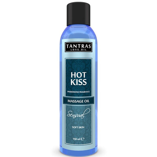 Aceite de masaje Hot Kiss de INTIMATELINE, 150 ml, con aroma seductor para mejorar la intimidad y la relajación.
