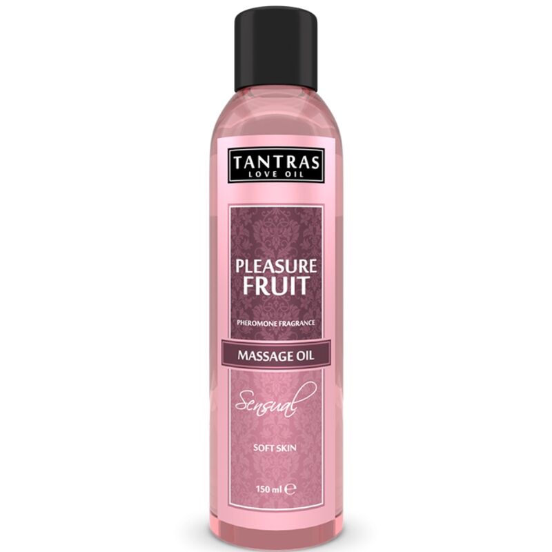 Aceite de masaje INTIMATELINE Tantras Love Oil con aroma a fruta, botella de 150 ml para placer y relajación.