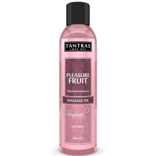 Aceite de masaje INTIMATELINE Tantras Love Oil con aroma a fruta, botella de 150 ml para placer y relajación.
