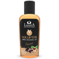 Gel de masaje comestible INTIMATELINE LUXURIA Voluptas Choconut, efecto calor, 100 ml, envase con tapa y textura cremosa visible.