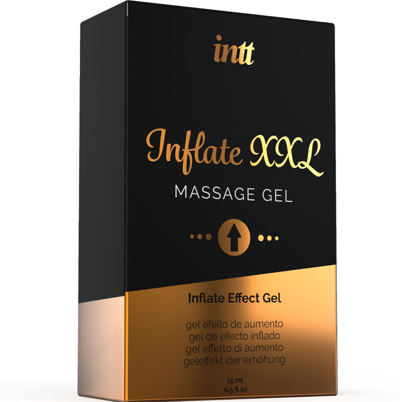 Gel íntimo INTT FOR HIM para aumentar erección y tamaño del pene, envase con tubo y etiqueta visible en la imagen