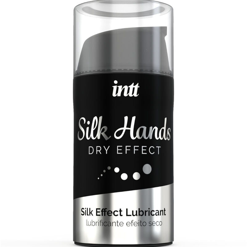 Lubricante Silk Hands de INTT LUBRICANTS en envase de 15 ml, fórmula concentrada a base de silicona para manos suaves y protegidas.