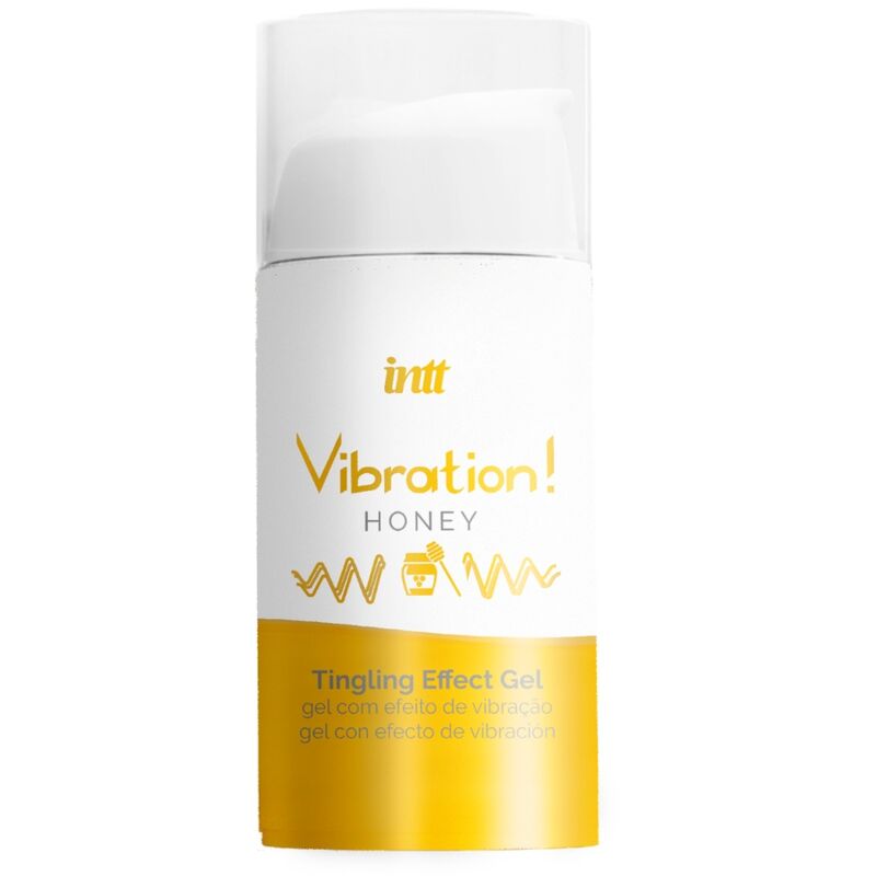 Gel estimulante íntimo INTT líquido con sabor a miel, unisex, para vibrador, en envase de 15 ml, efecto potente y estimulante.