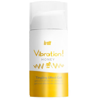 Gel estimulante íntimo INTT líquido con sabor a miel, unisex, para vibrador, en envase de 15 ml, efecto potente y estimulante.