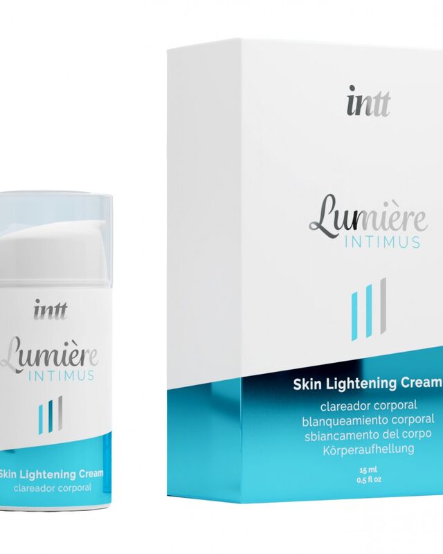 Crema corporal hidratante y aclaradora INTT Lumière Intimus de INTT WELL BEING, con textura suave y fórmula nutritiva.