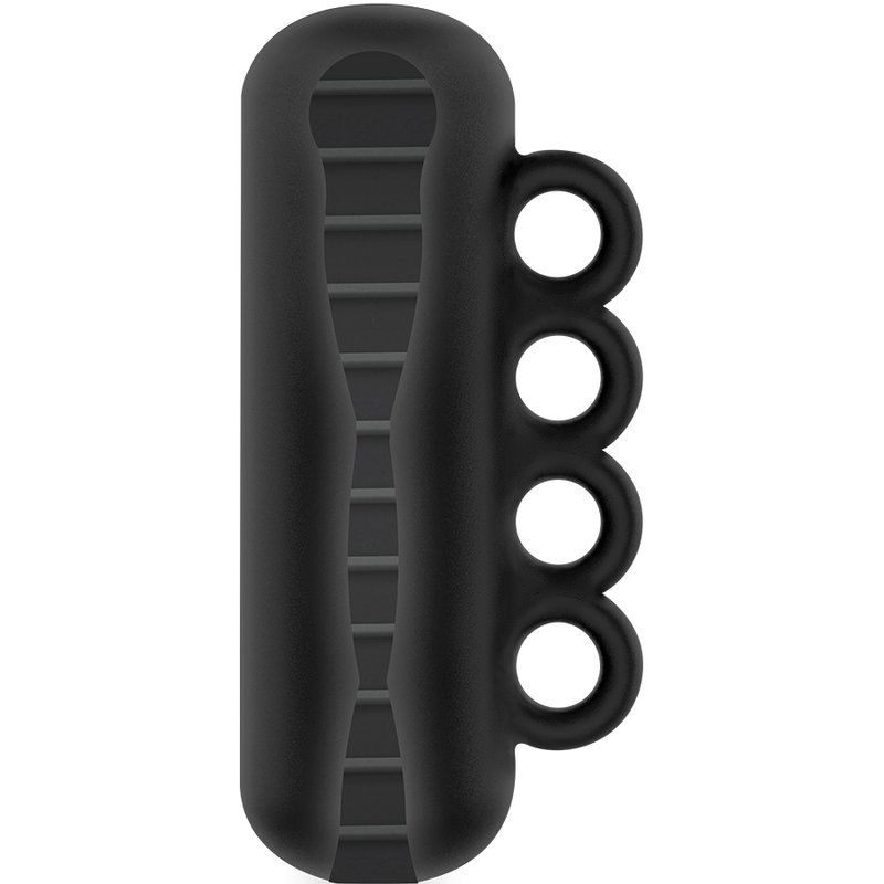 Masturbador Tensek 5 negro de la marca JAMYJOB, con textura realista y diseño ergonómico para mayor comodidad y estimulación.