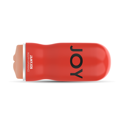 Masturbador de boca excitante de la marca JAMYJOB, con detalles realistas y textura suave para una experiencia placentera.