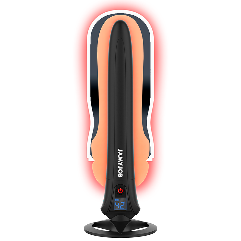 Calentador para masturbadores JAMYJOB, dispositivo eléctrico compacto y seguro para calentar juguetes sexuales.