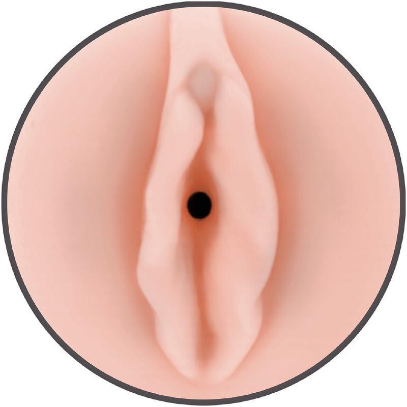 Masturbador femenino JAMYJOB Pussy, con forma de vagina realista, en color rosa, para placer y estimulación íntima.