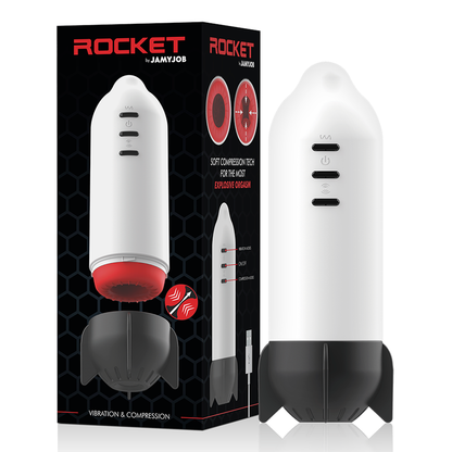 JAMYJOB - ROCKET MASTURBADOR TECNOLOGIA SOFT COMPRESSION I VIBRACIÓ
