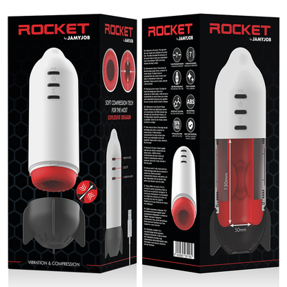 JAMYJOB - ROCKET MASTURBADOR TECNOLOGIA SOFT COMPRESSION I VIBRACIÓ