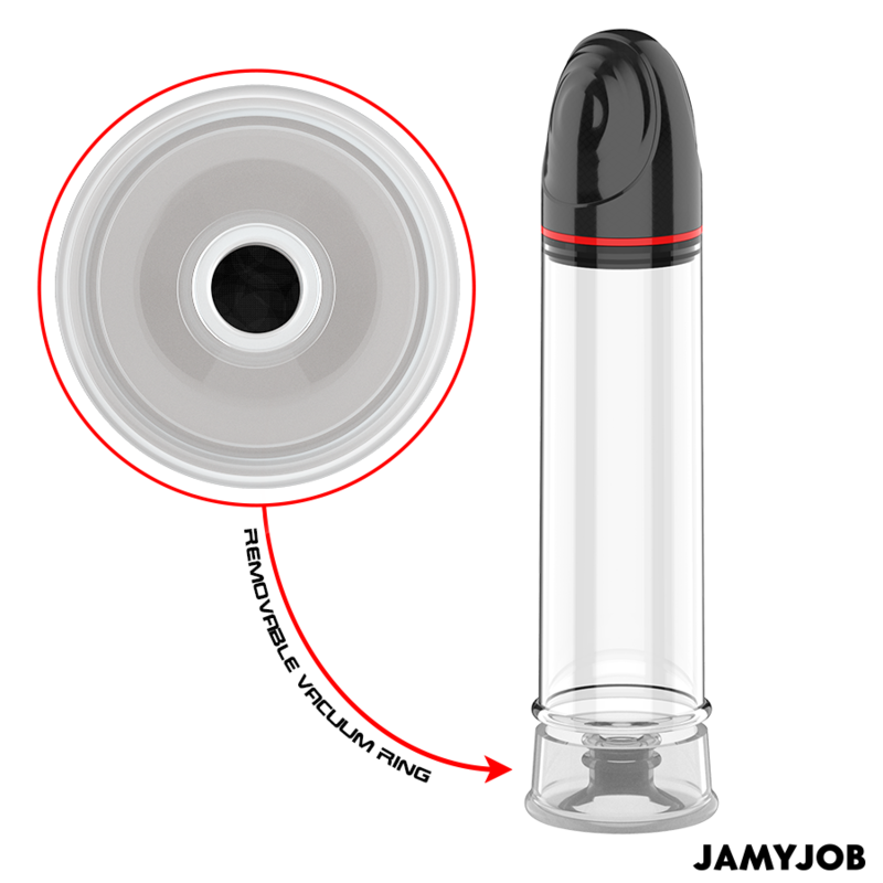 Bomba automática Xpand de JAMYJOB en gris con 3 niveles de succión, diseñada para uso íntimo y fácil de controlar.