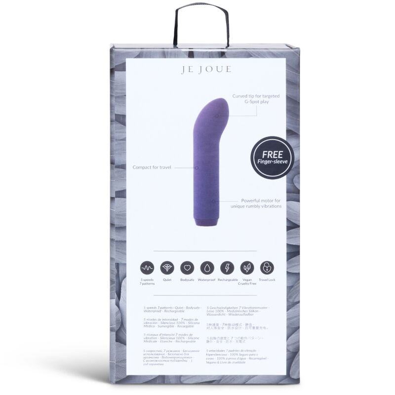 Bala vibradora JE JOUE en color lila para estimulación del punto G, diseñada para placer y diversión íntima.