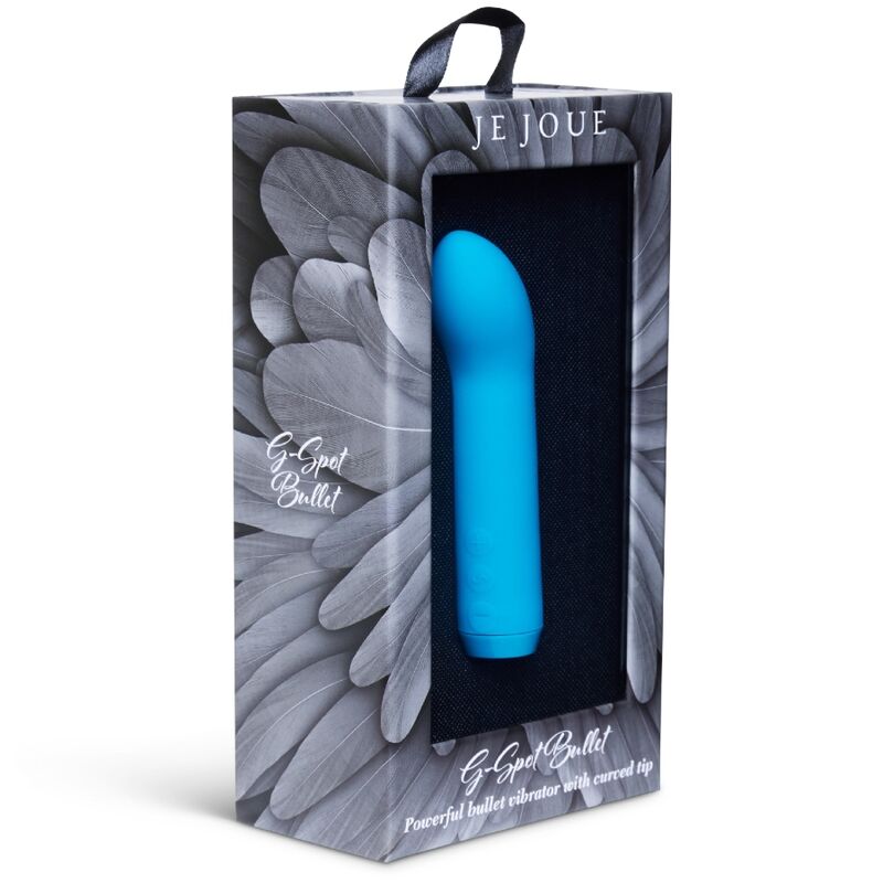 Vibrador bala JE JOUE de color teal para estimulación del punto G, diseñado para placer y sensaciones intensas.
